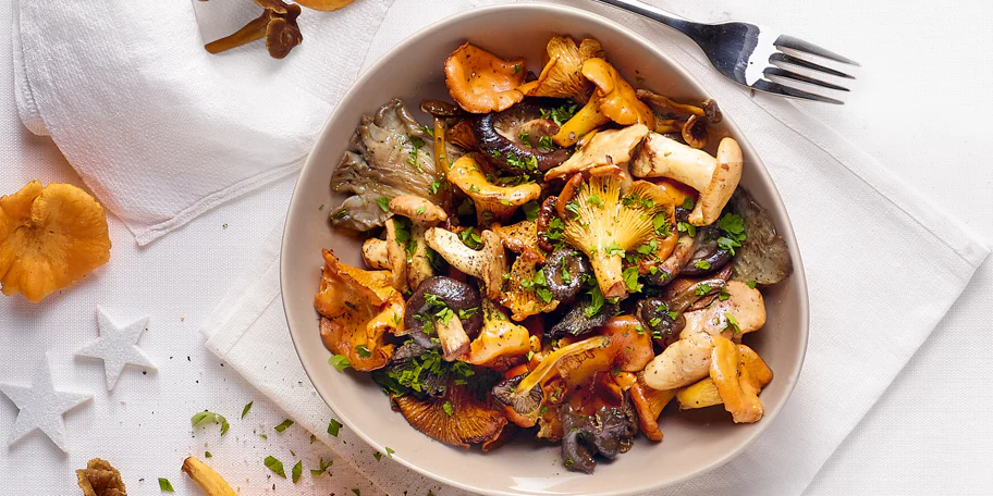 Lire la suite à propos de l’article Fricassée de champignons des bois au thé noir Kamélya