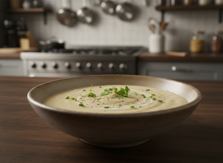 Lire la suite à propos de l’article Velouté de salsifis à l&rsquo;infusion Kamélya