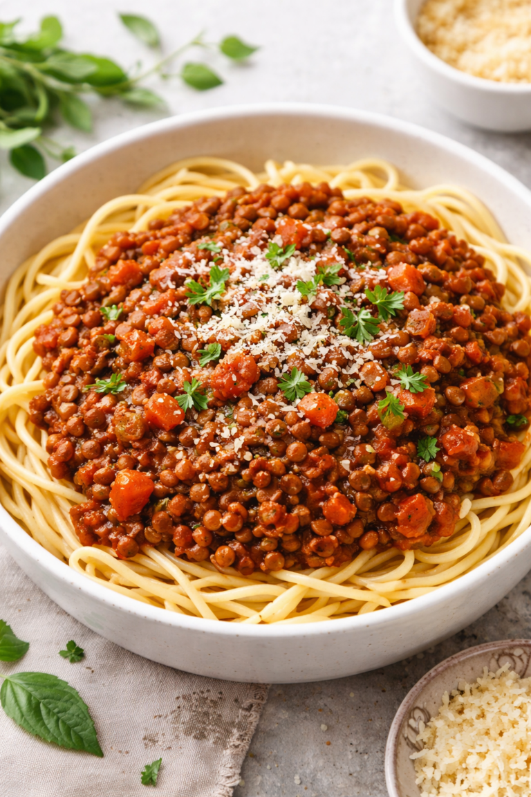 Lire la suite à propos de l’article Bolognaise de lentilles