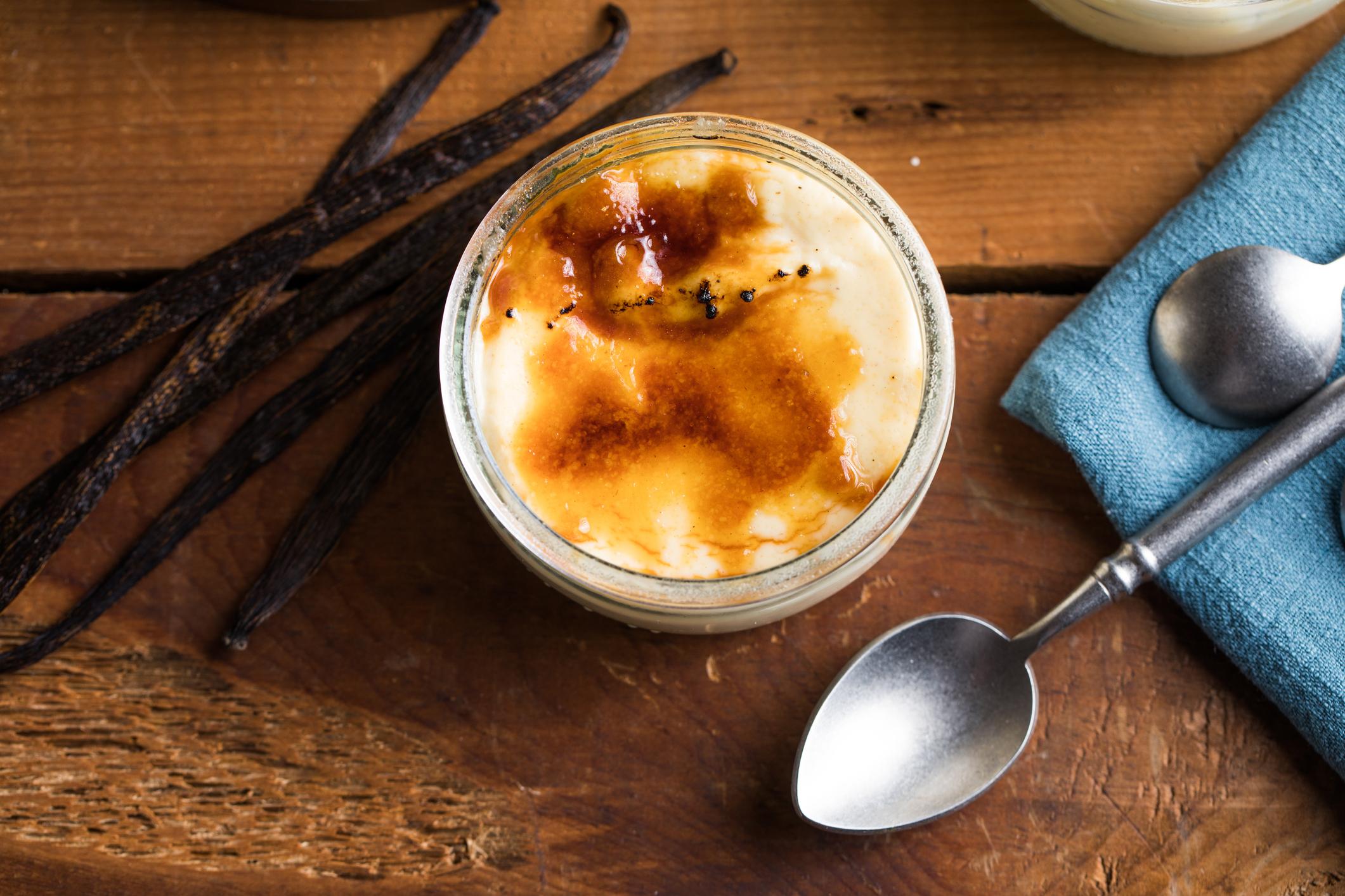 Lire la suite à propos de l’article Crème non brûlée à la vanille et au thé noir Kamélya