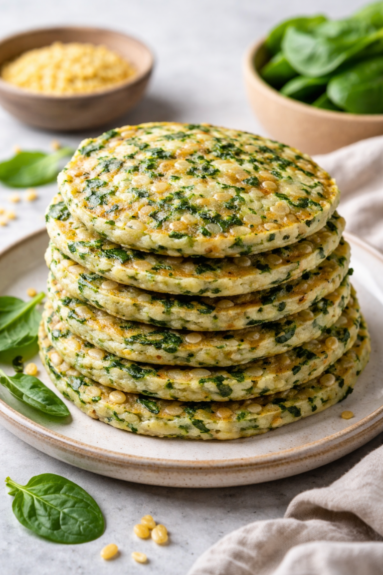 Lire la suite à propos de l’article Crêpes aux épinards et à l&rsquo;ebly