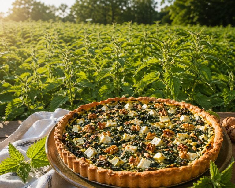 Lire la suite à propos de l’article Tarte aux orties et aux noix