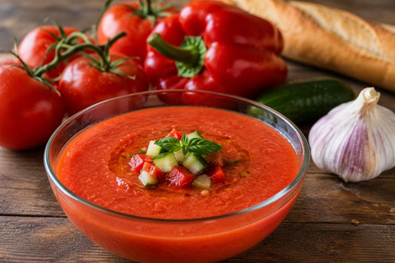 Lire la suite à propos de l’article Gaspacho de tomates à l&rsquo;ancienne