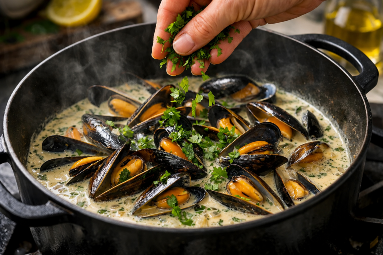 Lire la suite à propos de l’article Moules de bouchots marinières
