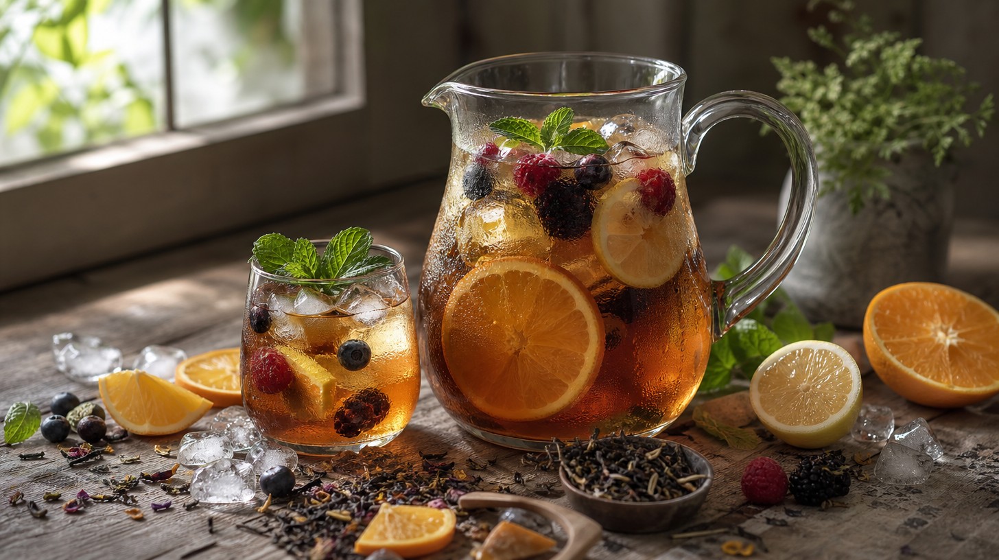 Thé pour boisson glacée fruitée